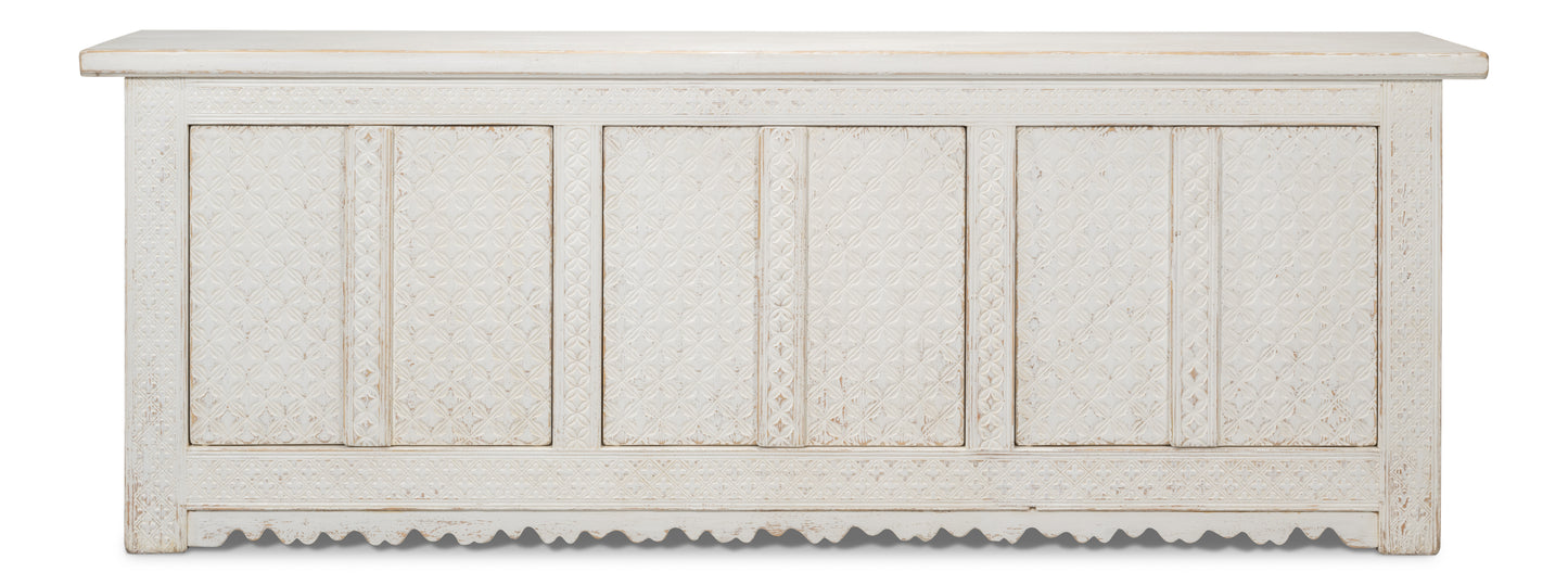Sarreid - Persia Sideboard - White - Eclectic