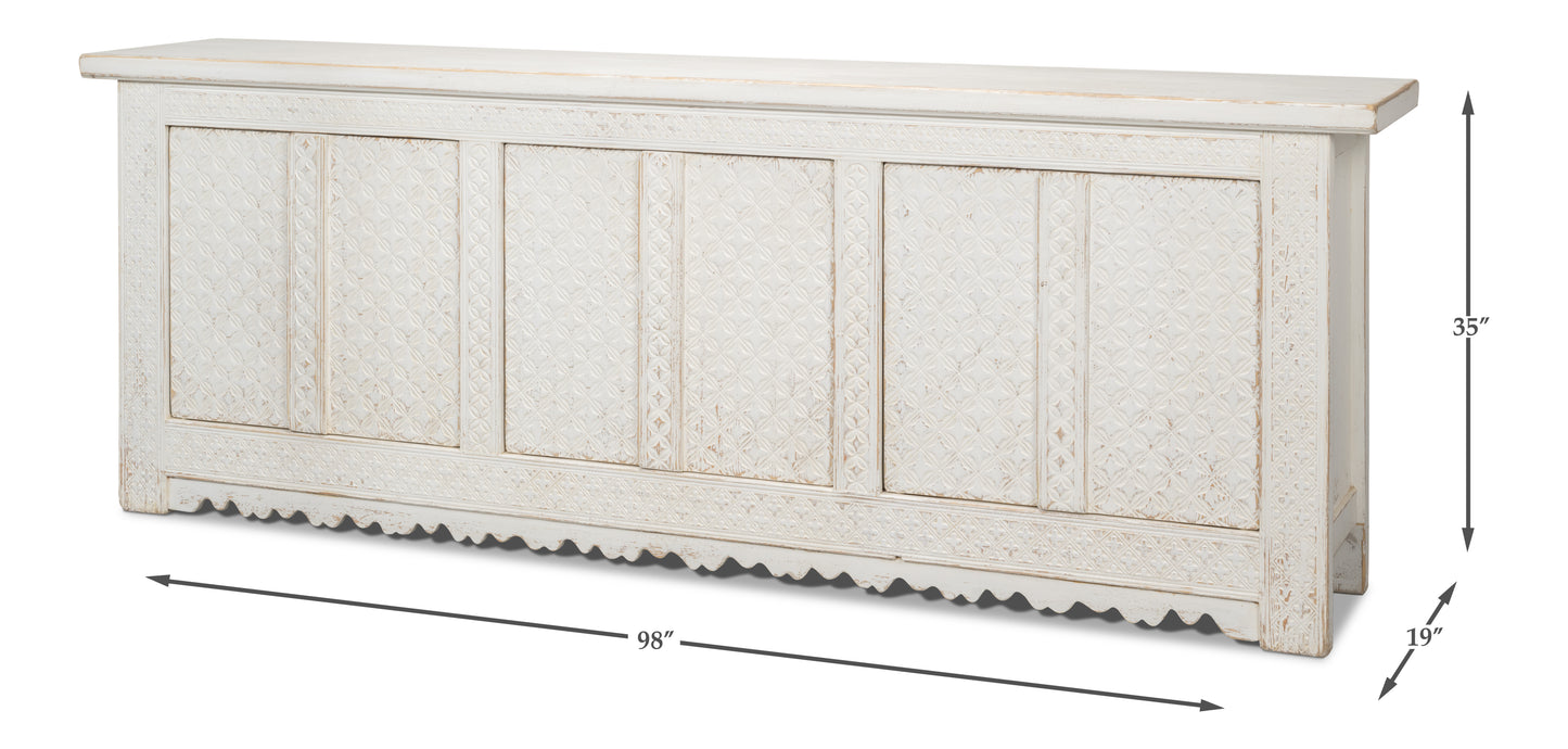 Sarreid - Persia Sideboard - White - Eclectic