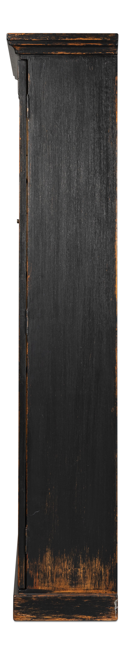 Sarreid - Edgar Allan Glass Bookcase - White - Traditional