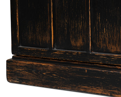 Sarreid - Edgar Allan Glass Bookcase - White - Traditional