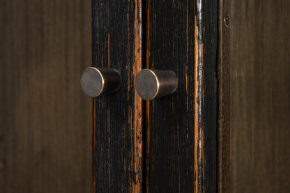 Sarreid - Edgar Allan Glass Bookcase - White - Traditional