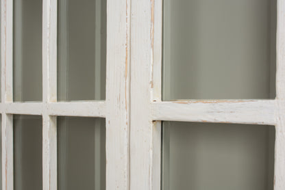 Sarreid - Edgar Allan Glass Bookcase - White - Traditional