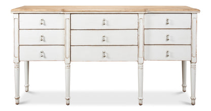 Sarreid - Celine Sideboard - White - Traditional