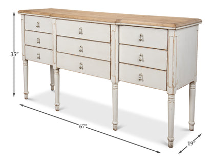 Sarreid - Celine Sideboard - White - Traditional