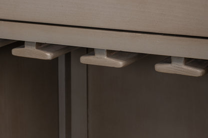 Sarreid - Vineyards Bar Cabinet - White - Traditional