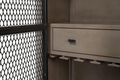 Sarreid - Vineyards Bar Cabinet - White - Traditional