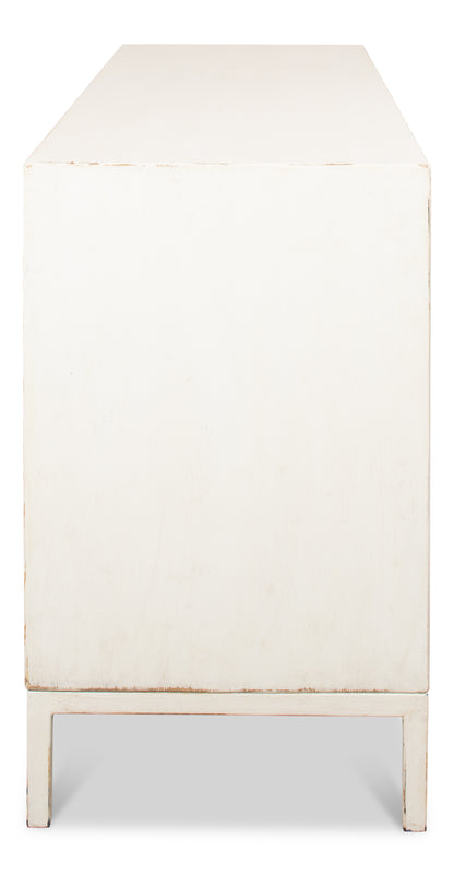 Sarreid - Becket Sideboard  Antique White - White - Transitional