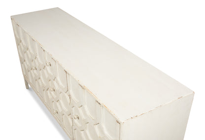 Sarreid - Becket Sideboard  Antique White - White - Transitional