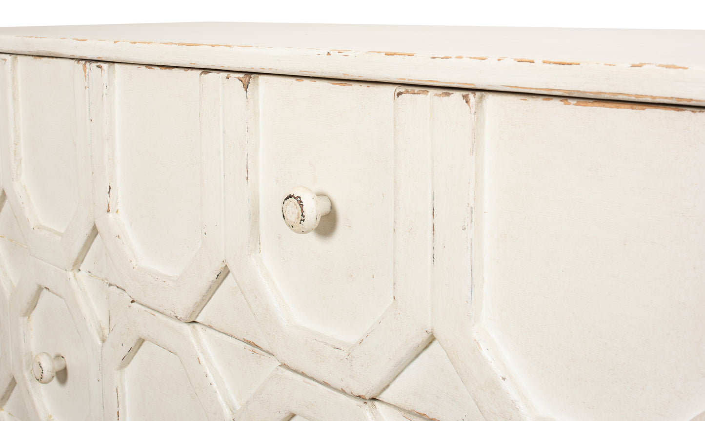 Sarreid - Becket Sideboard  Antique White - White - Transitional