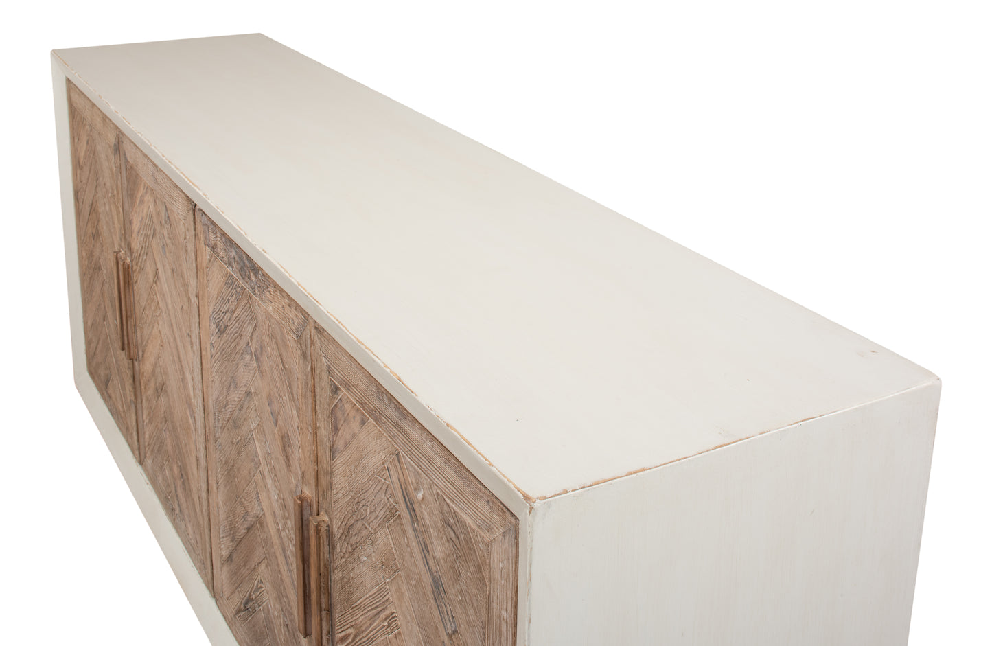 Sarreid - Hollis 4 Door Sideboard  Ant.White - White - Transitional