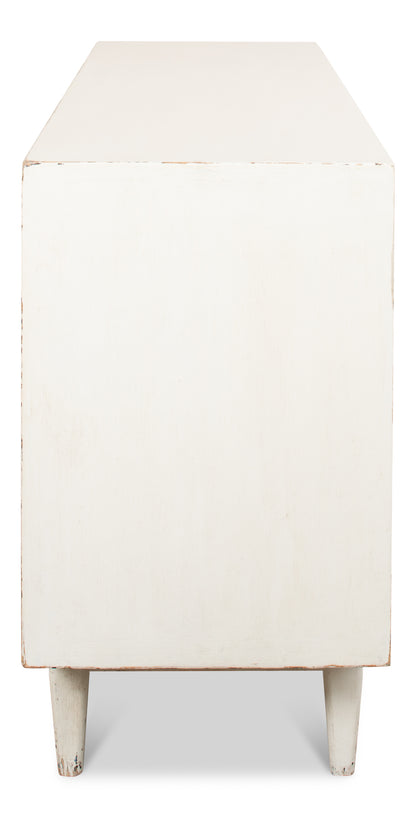 Sarreid - Reese Sideboard  Antique White - White - Transitional