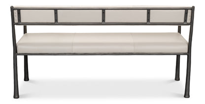 Sarreid - Eliana Bench - White - Modern