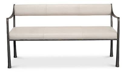 Sarreid - Eliana Bench - White - Modern