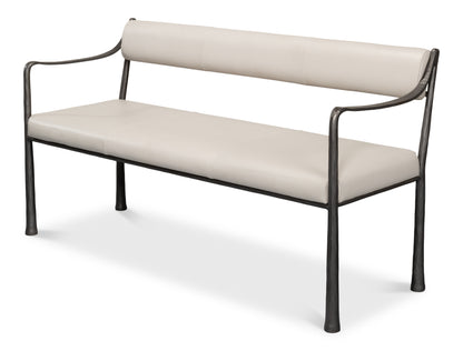 Sarreid - Eliana Bench - White - Modern