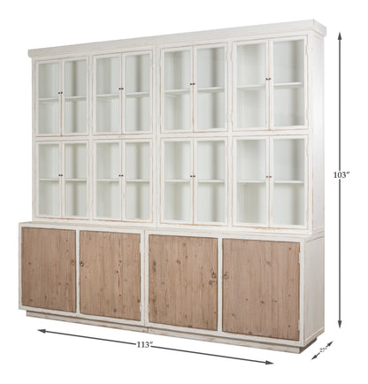 Sarreid - Connor Bookcase - White - Transitional