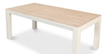 Sarreid - Duncan Dining Table - White - Transitional - extendable