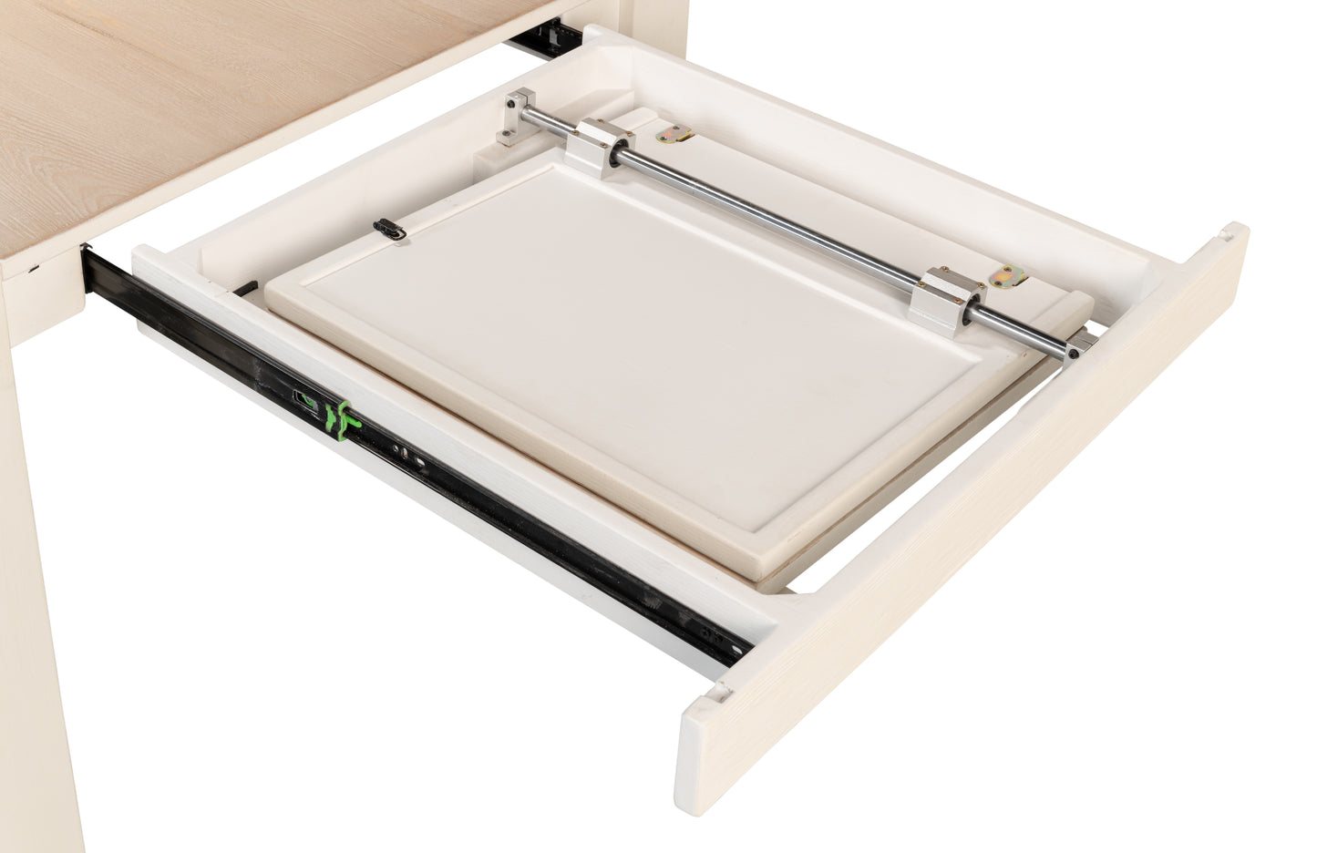 Sarreid - Duncan Dining Table - White - Transitional - extendable