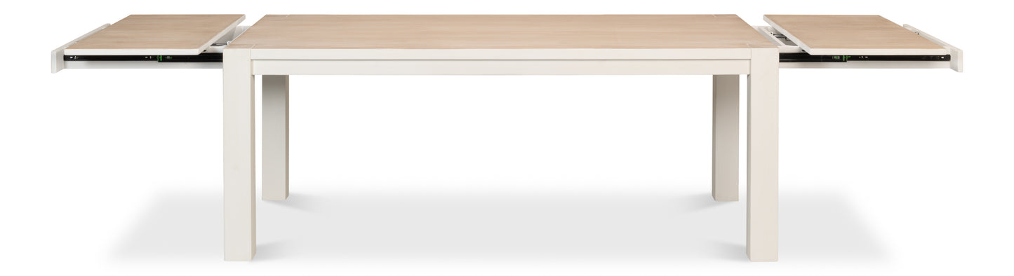 Sarreid - Duncan Dining Table - White - Transitional - extendable