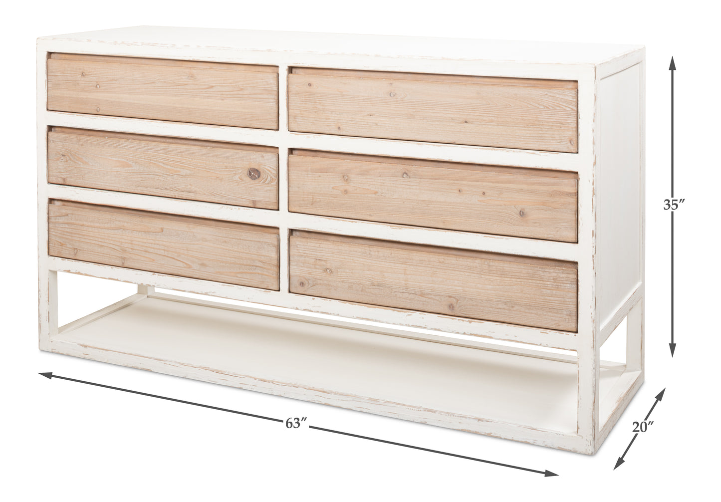 Sarreid - Connor Sideboard - White - Transitional
