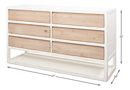 Sarreid - Connor Sideboard - White - Transitional