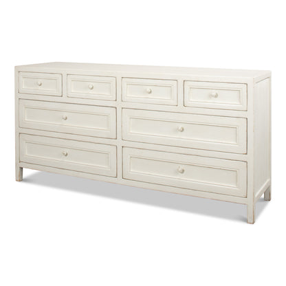 Sarreid - Ezra Sideboard  Antique White - White - Transitional