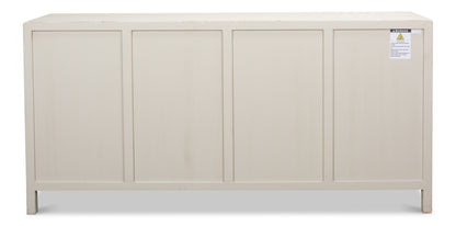 Sarreid - Ezra Sideboard  Antique White - White - Transitional