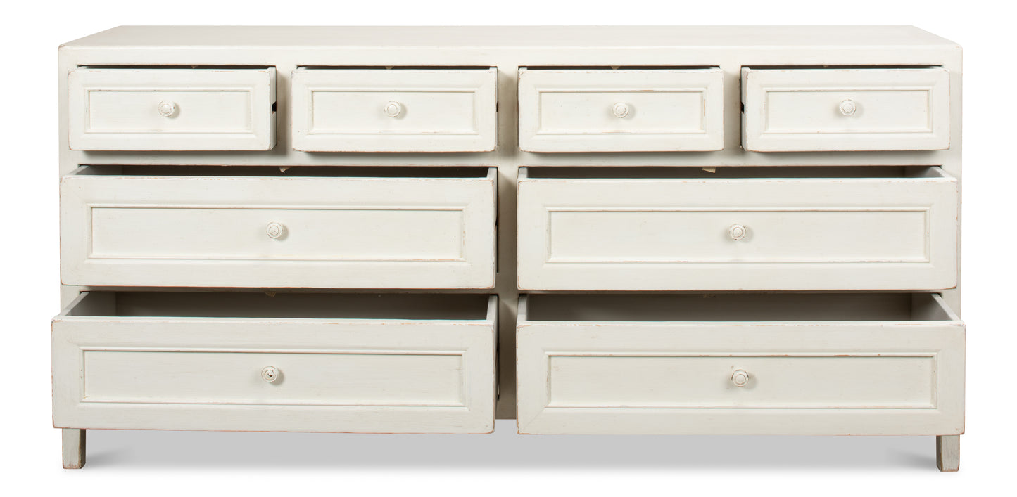 Sarreid - Ezra Sideboard  Antique White - White - Transitional
