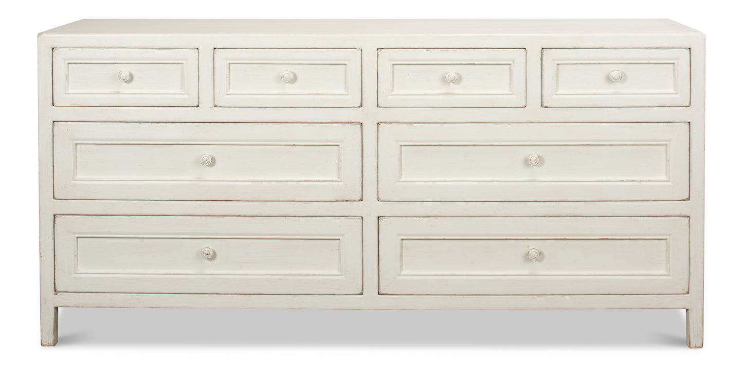 Sarreid - Ezra Sideboard  Antique White - White - Transitional