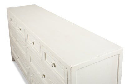 Sarreid - Ezra Sideboard  Antique White - White - Transitional
