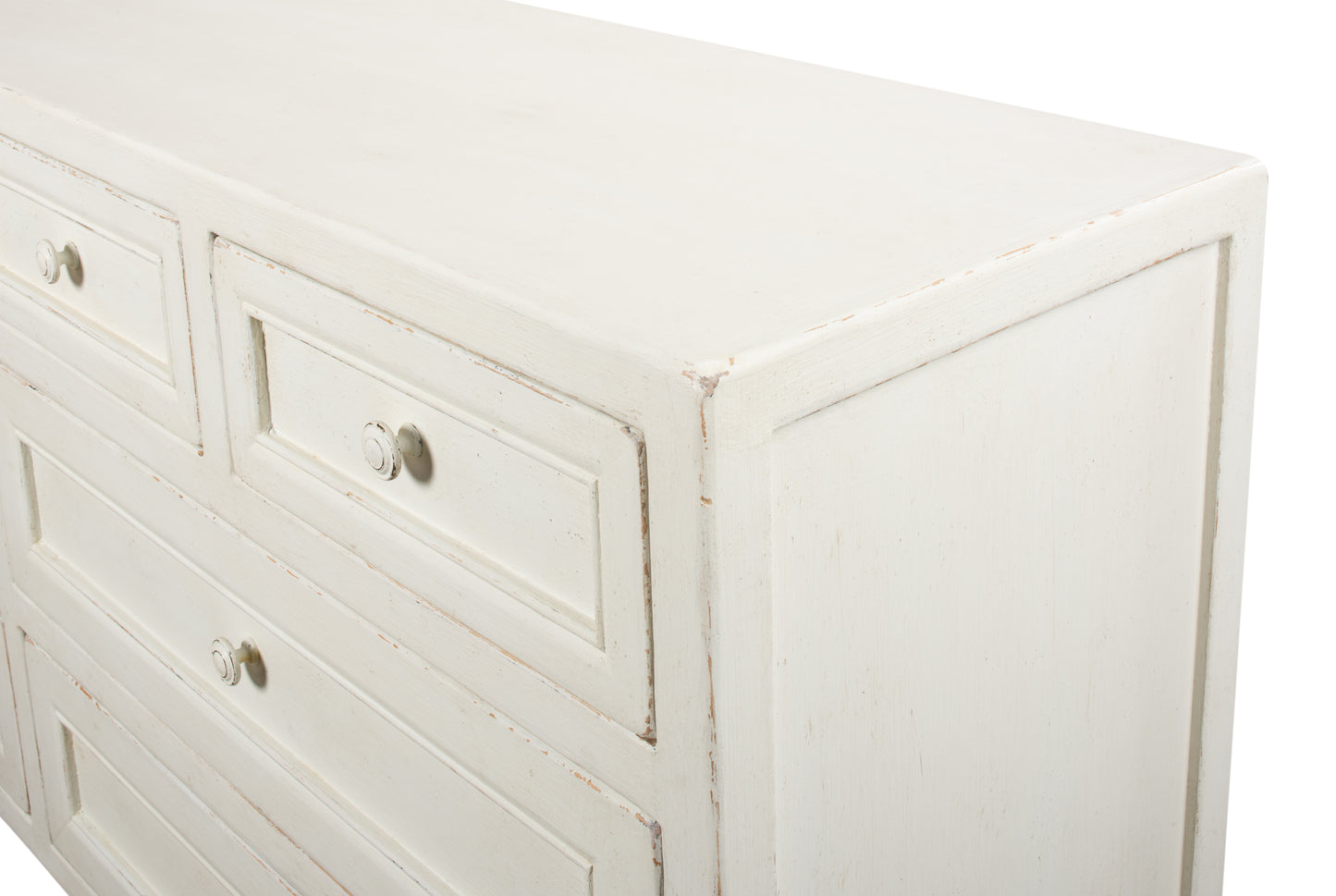 Sarreid - Ezra Sideboard  Antique White - White - Transitional