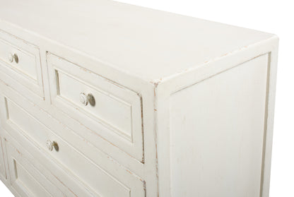 Sarreid - Ezra Sideboard  Antique White - White - Transitional
