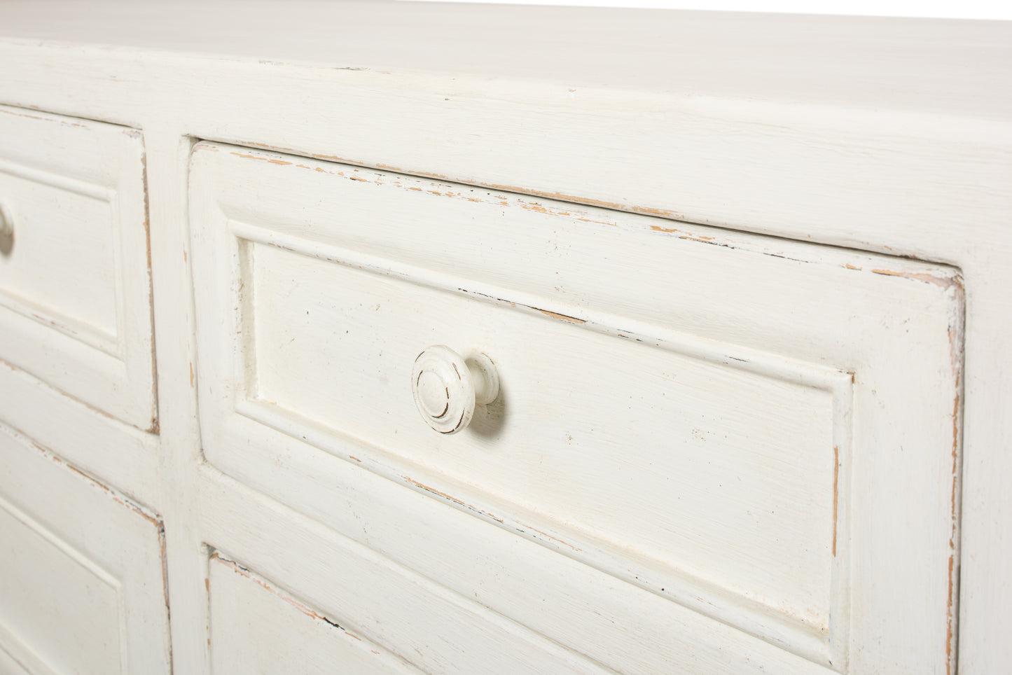 Sarreid - Ezra Sideboard  Antique White - White - Transitional