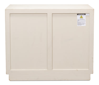 Sarreid - Argyle Sideboard  2 Doors  Antique White - White - Transitional