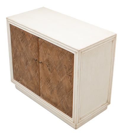 Sarreid - Argyle Sideboard  2 Doors  Antique White - White - Transitional