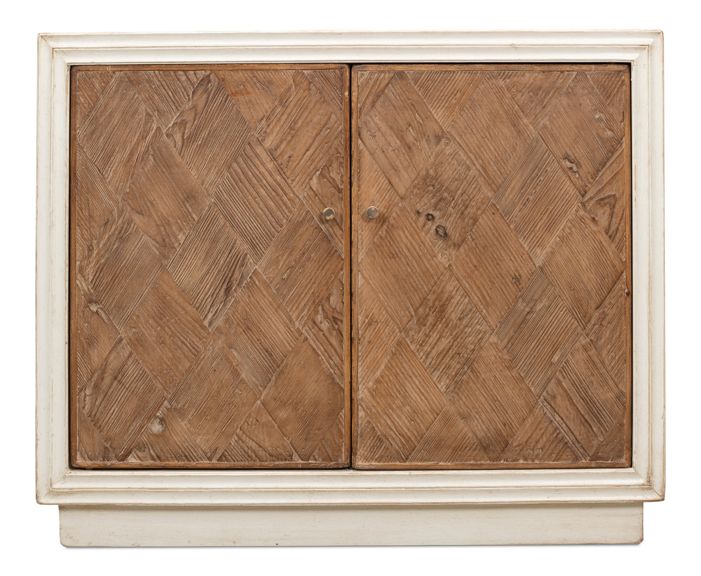 Sarreid - Argyle Sideboard  2 Doors  Antique White - White - Transitional