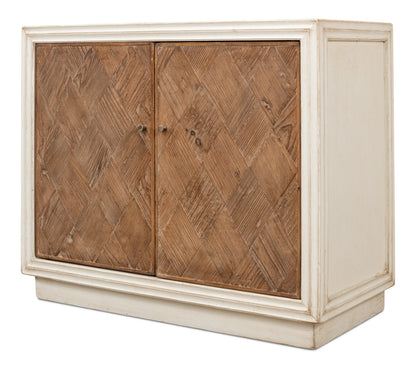 Sarreid - Argyle Sideboard  2 Doors  Antique White - White - Transitional