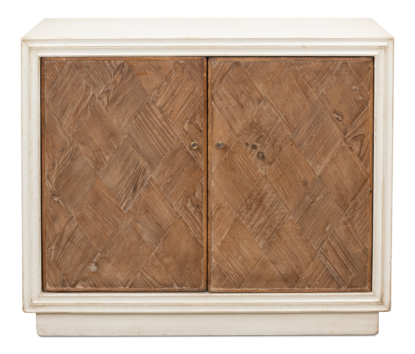 Sarreid - Argyle Sideboard  2 Doors  Antique White - White - Transitional