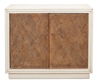 Sarreid - Argyle Sideboard  2 Doors  Antique White - White - Transitional
