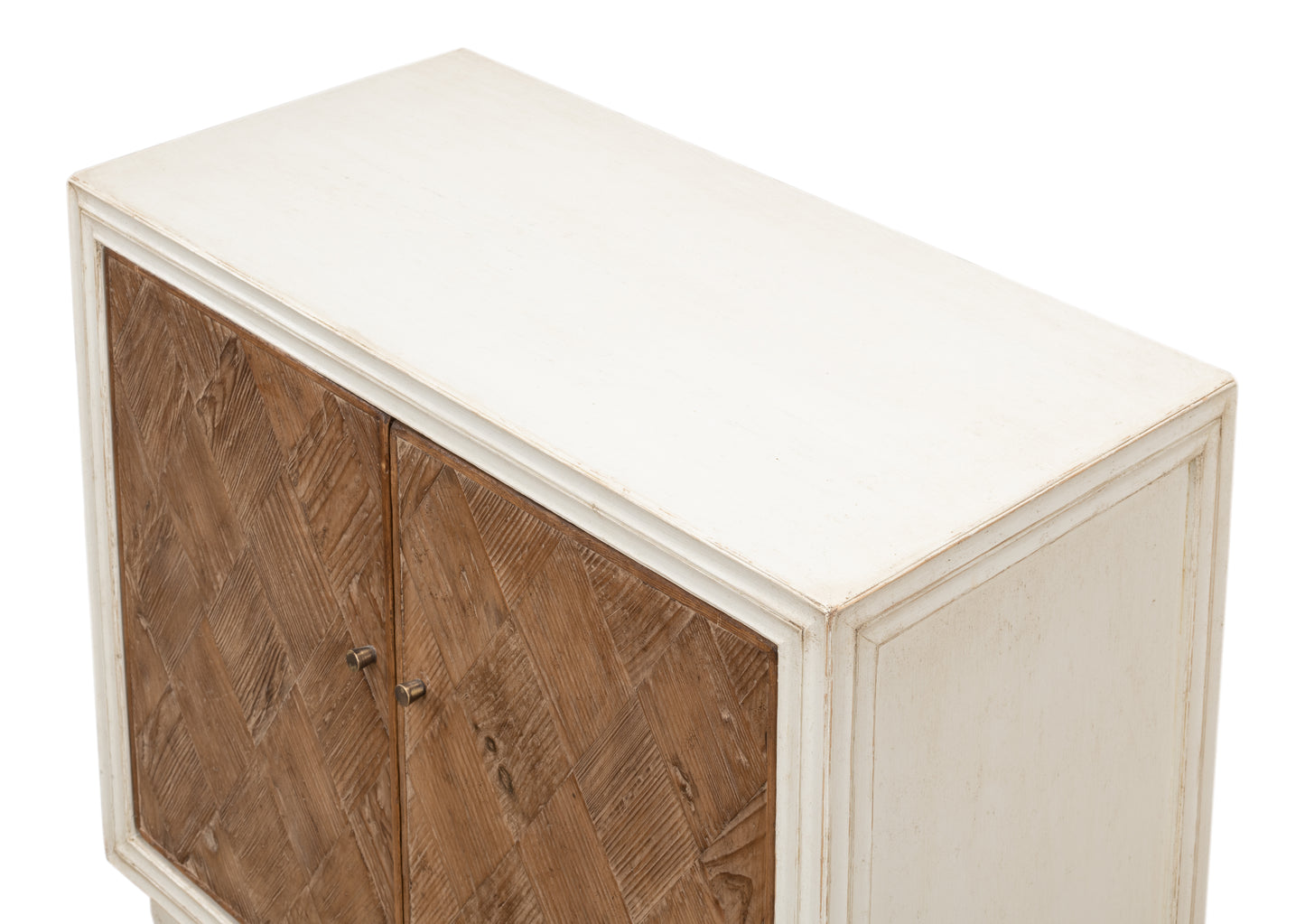 Sarreid - Argyle Sideboard  2 Doors  Antique White - White - Transitional