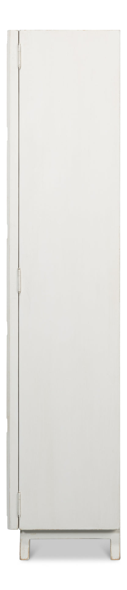 Sarreid - Lola Cupboard  Antique White - White - Transitional