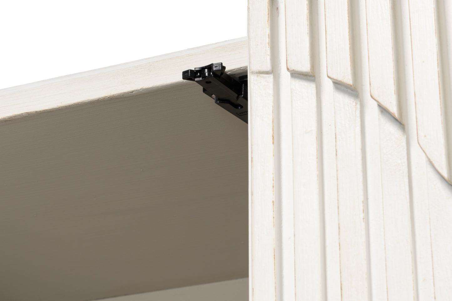 Sarreid - Lola Cupboard  Antique White - White - Transitional