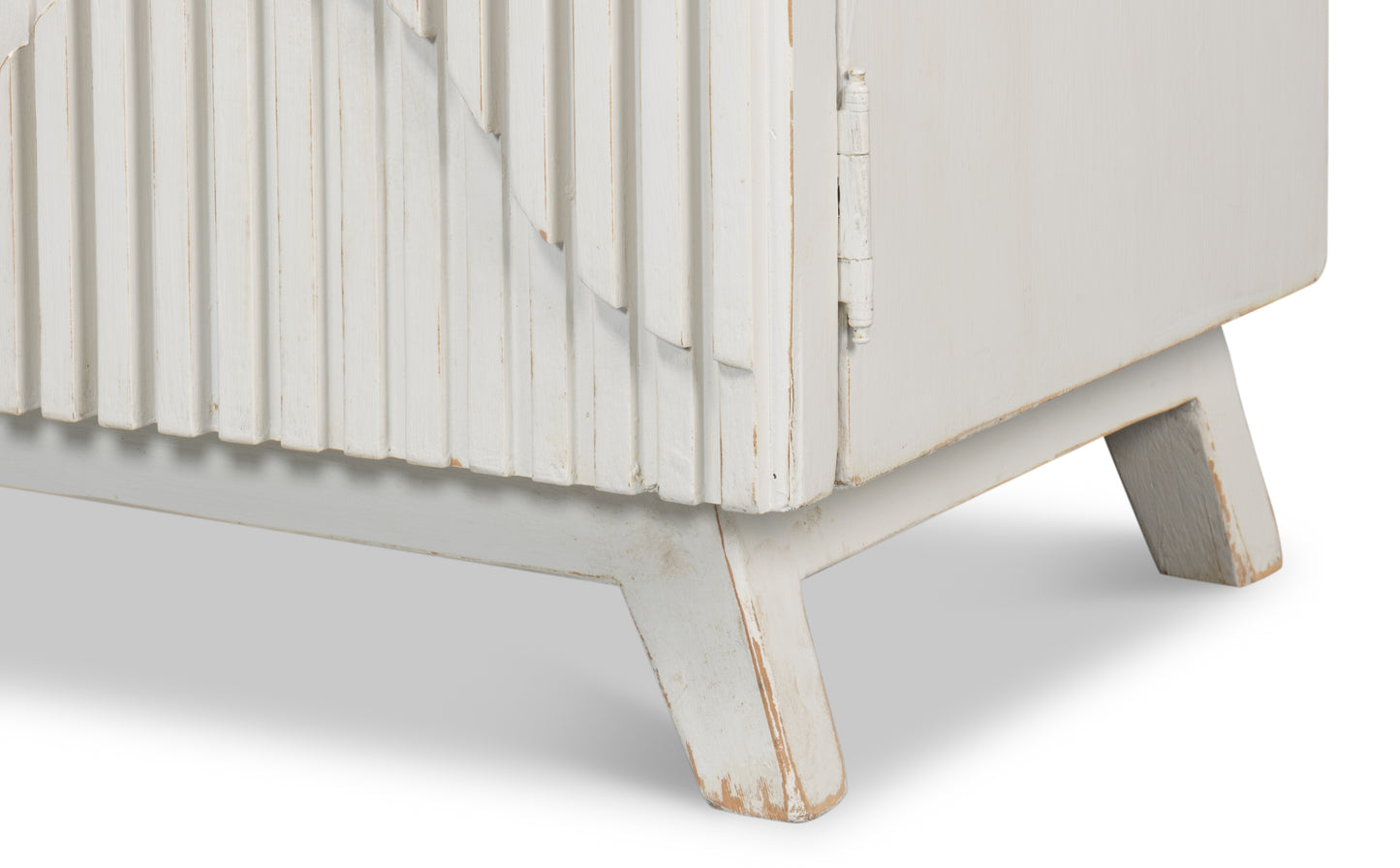 Sarreid - Lola Cupboard  Antique White - White - Transitional