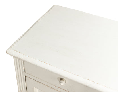 Sarreid - Ribbon Three Door Sideboard  Ant.White - White - Transitional