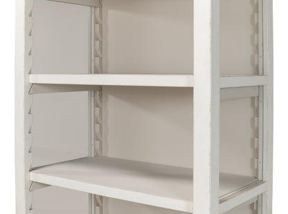 Sarreid - Zoey Bookcase  Antique White - White - Transitional