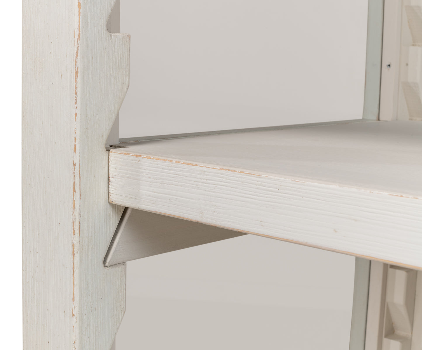 Sarreid - Zoey Bookcase  Antique White - White - Transitional