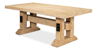 Sarreid - Stoltman Pedestal Dining Table - NATURAL - Farmhouse