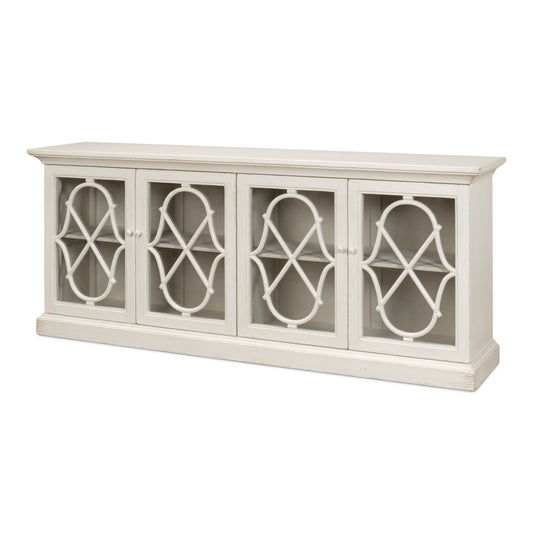Sarreid - Sonya Sideboard  Antique White - White - Transitional
