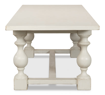 Sarreid - Owen Dining Table  Antique White - White - Transitional