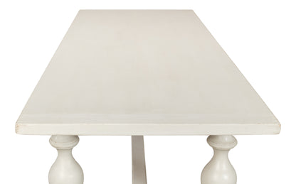 Sarreid - Owen Dining Table  Antique White - White - Transitional