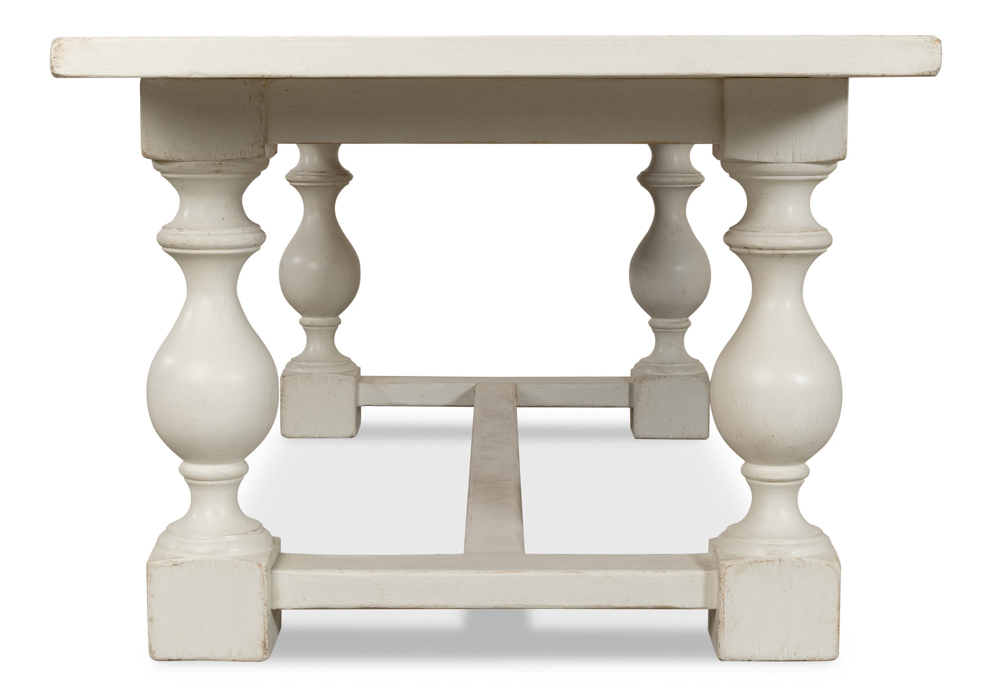Sarreid - Owen Dining Table  Antique White - White - Transitional